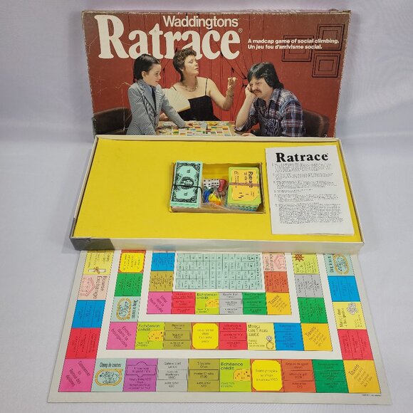 Ratrace 1970 Vintage 100% Complete Board Game by Waddingtons - Picture 1 of 1